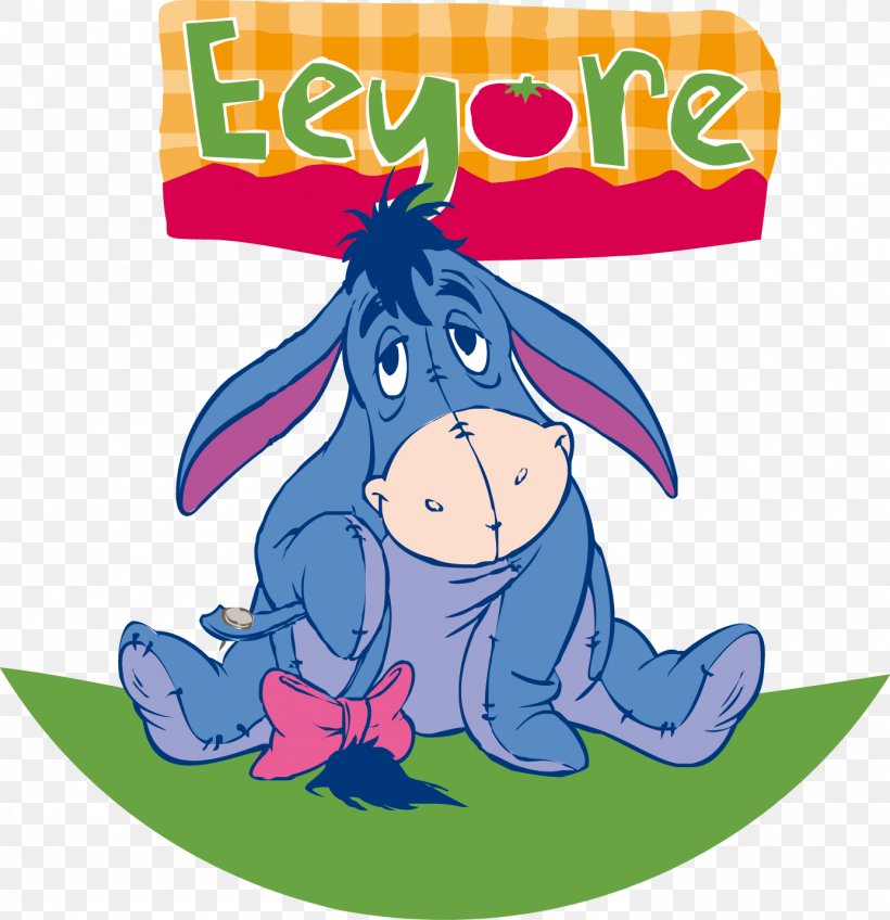 Eeyore Donkey Illustration, PNG, 1385x1433px, Eeyore, Animation, Area, Art, Artwork Download Free