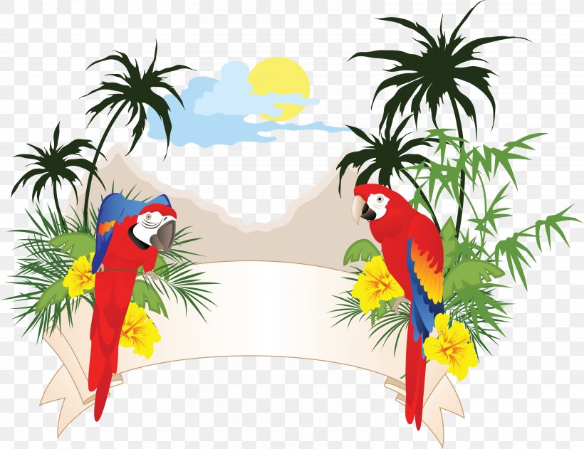 Jungle Resort Logo Royalty-free, PNG, 6374x4906px, Logo, Art, Beak, Bird, Macaw Download Free