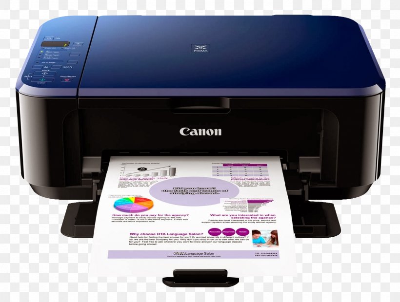 Multi-function Printer Inkjet Printing Canon, PNG, 1384x1048px, Printer, Canon, Color Printing, Continuous Ink System, Device Driver Download Free