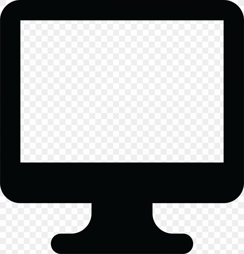 Black And White Technology Rectangle, PNG, 2501x2605px, Computer Monitors, Black And White, Blog, Computer, Computer Icon Download Free