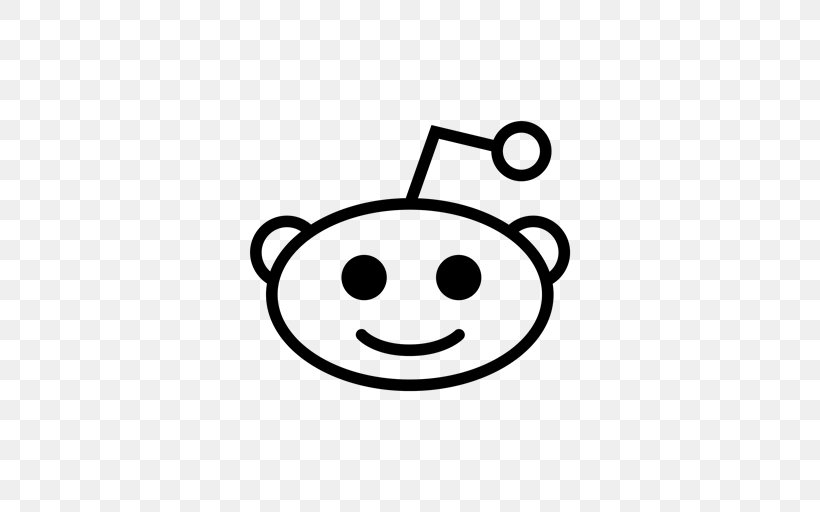 Reddit Logo Clip Art, PNG, 512x512px, Reddit, Alien, Area, Black And White, Decal Download Free