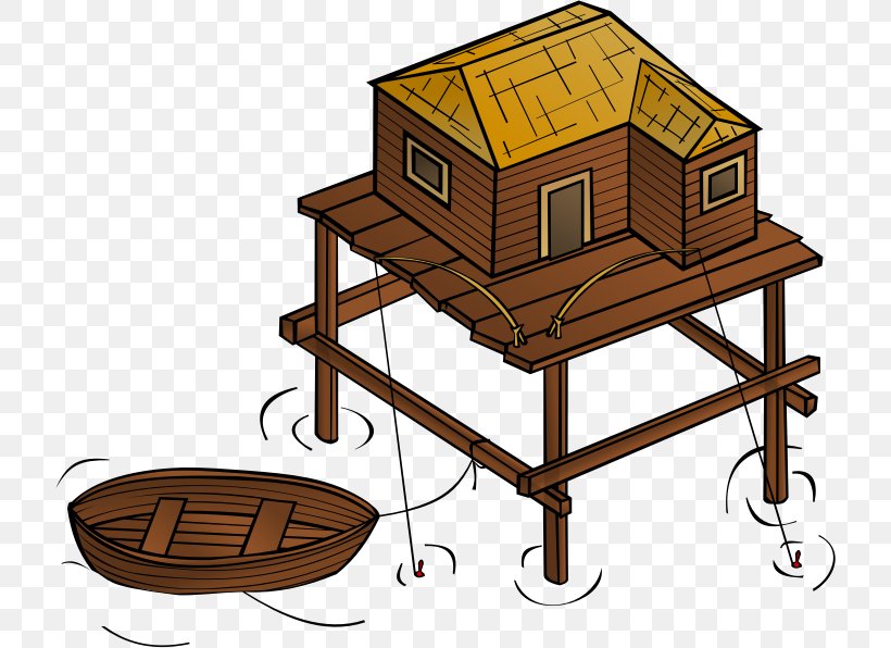 Stilt House Royalty-free Clip Art, PNG, 718x596px, House, Beach, Cottage, Free Content, Furniture Download Free
