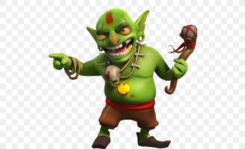 Clash Of Clans Green Goblin Clash Royale Supercell, PNG, 500x500px, Clash Of Clans, Action Figure, Barbarian, Campaign, Character Download Free