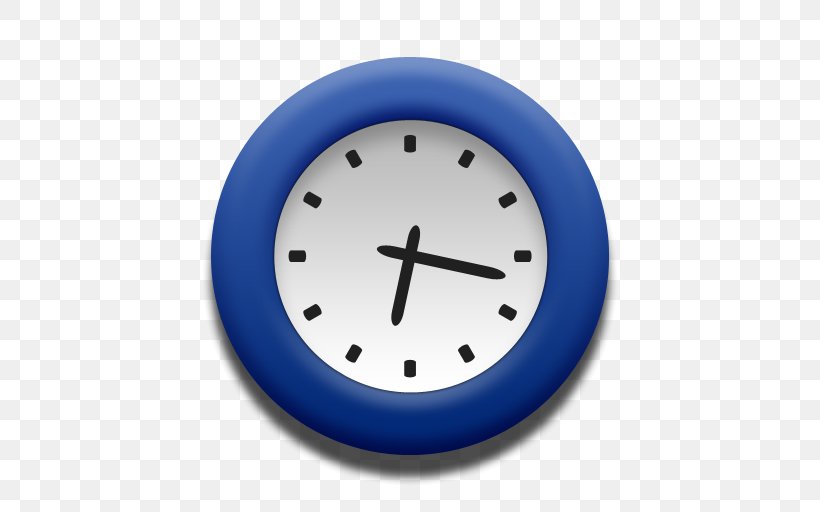 Wall Clock Electric Blue Clock, PNG, 512x512px, Flat Design, Alarm Clock, Clock, Company, Computer Software Download Free