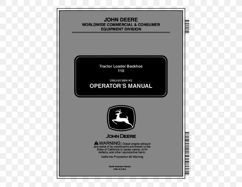 John Deere Product Manuals Owner's Manual Tractor Backhoe Loader, PNG, 560x636px, John Deere, Backhoe, Backhoe Loader, Brand, Excavator Download Free