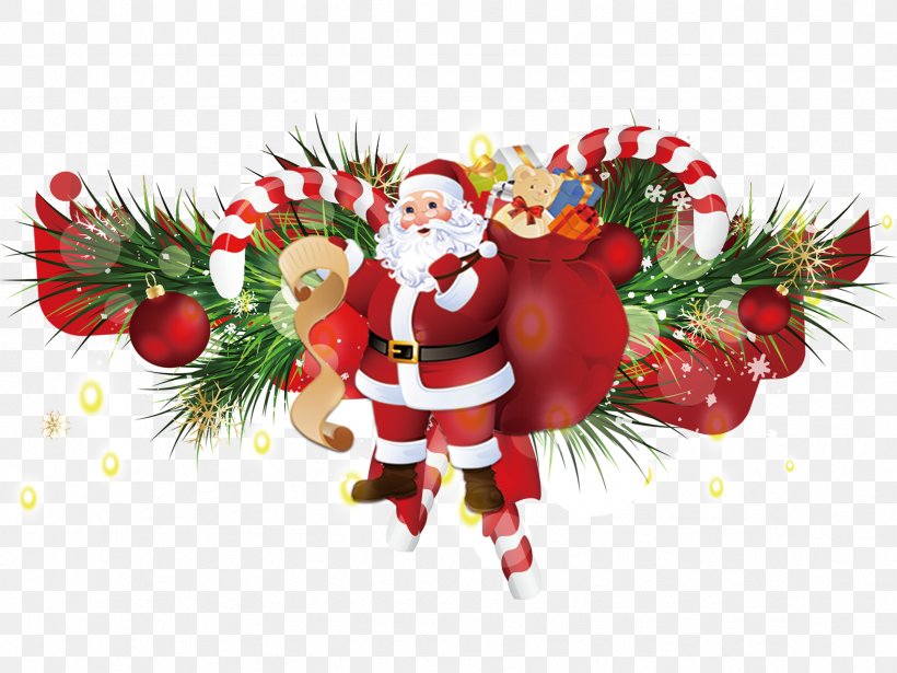 Santa Claus Christmas Ornament Gift, PNG, 2362x1772px, Santa Claus, Art, Christmas, Christmas Decoration, Christmas Ornament Download Free