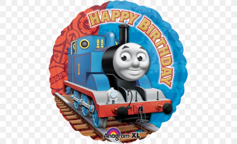 Thomas Birthday Tank Locomotive Train Balloon, PNG, 500x500px, Thomas, Anniversary, Balloon, Birthday, Bopet Download Free