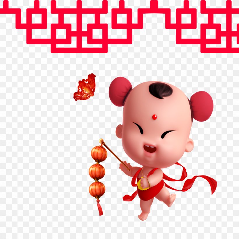 Chinese New Year Firecracker Cartoon, PNG, 1000x1000px, Watercolor, Cartoon, Flower, Frame, Heart Download Free