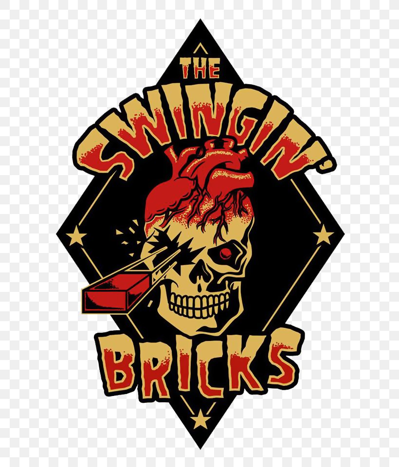 Logo Graphic Design The Swingin Bricks, PNG, 687x960px, Logo, Brand, Brick, Character, Death Ray Download Free