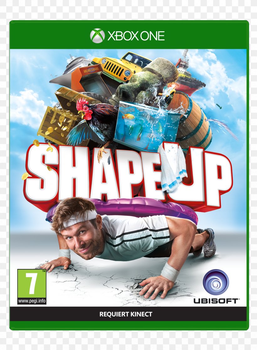 Shape Up Kinect Sports Rivals Xbox One X Video Games, PNG, 1650x2250px, Kinect, Advertising, Brand, Game, Kinect Sports Rivals Download Free
