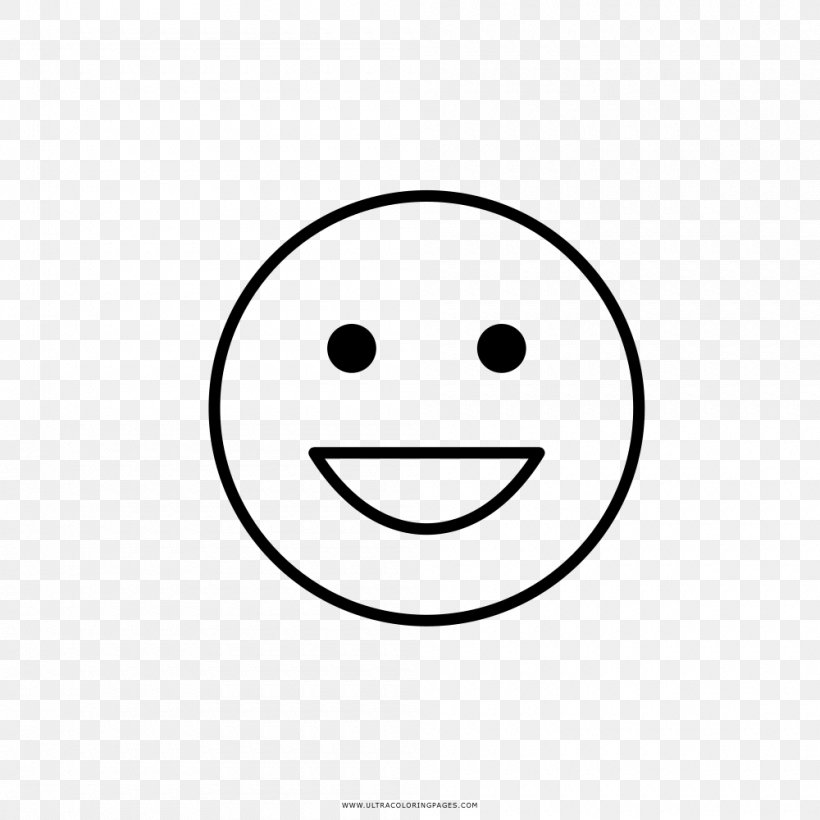 Smiley Line Art Happiness Font, PNG, 1000x1000px, Smiley, Area, Black, Black And White, Black M Download Free