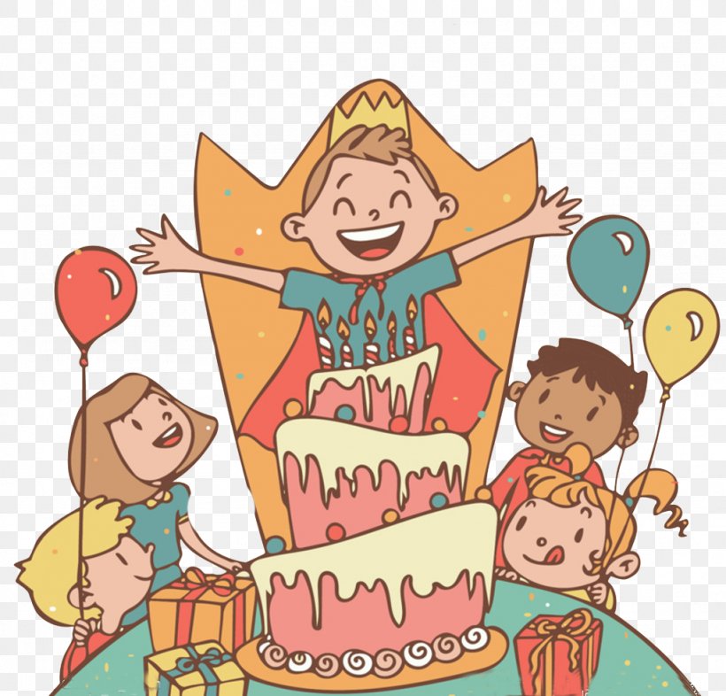 Birthday Cake Childrens Party, PNG, 1024x982px, Birthday Cake, Area, Art, Artwork, Balloon Download Free