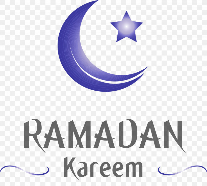 Logo Crescent Text Purple Font, PNG, 3000x2697px, Ramadan Mubarak, Circle, Company, Crescent, Logo Download Free