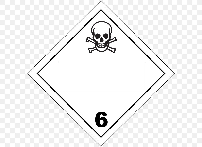 Toxicity Dangerous Goods HAZMAT Class 6 Toxic And Infectious Substances Hazardous Waste Hazard Symbol, PNG, 600x596px, Toxicity, Area, Art, Black, Black And White Download Free