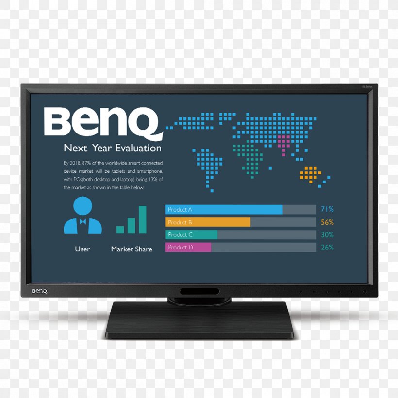 BenQ Monitor Computer Monitors IPS Panel 1080p, PNG, 1000x1000px, 4k Resolution, Benq Monitor, Benq, Benq Gw2765ht, Brand Download Free