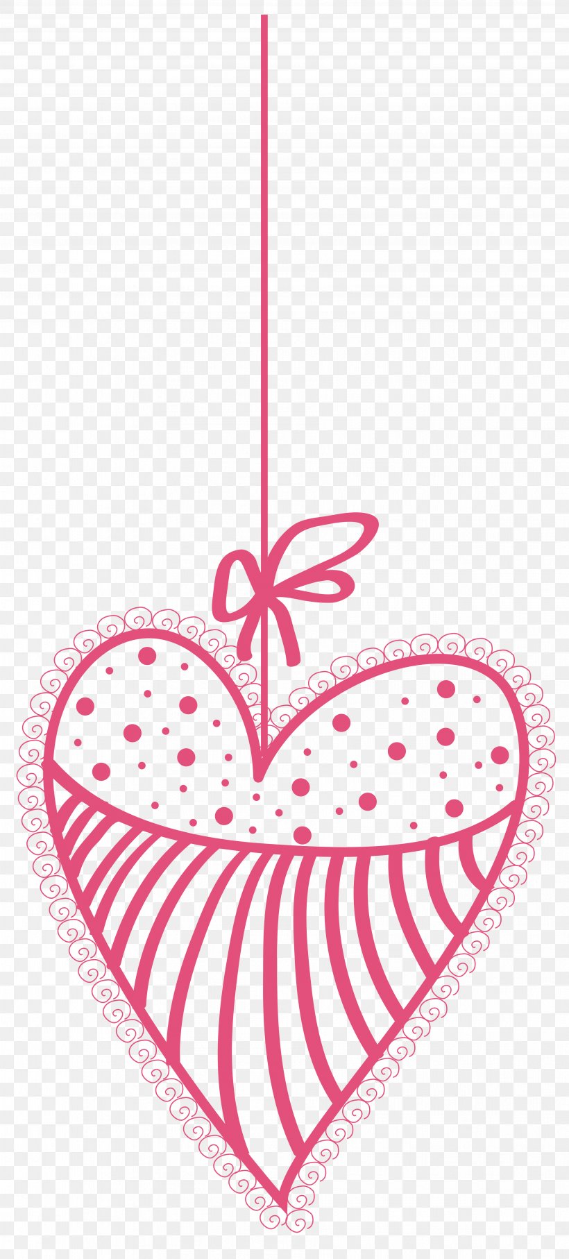 Heart Valentine's Day Clip Art, PNG, 3616x8000px, Watercolor, Cartoon, Flower, Frame, Heart Download Free