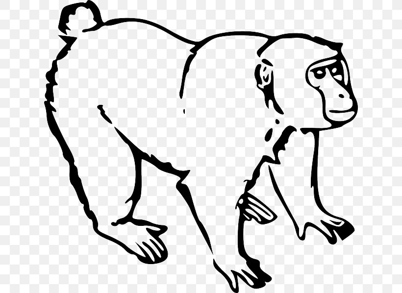 Monkey Ape Drawing Clip Art, PNG, 640x598px, Monkey, Animal, Animal Figure, Ape, Art Download Free