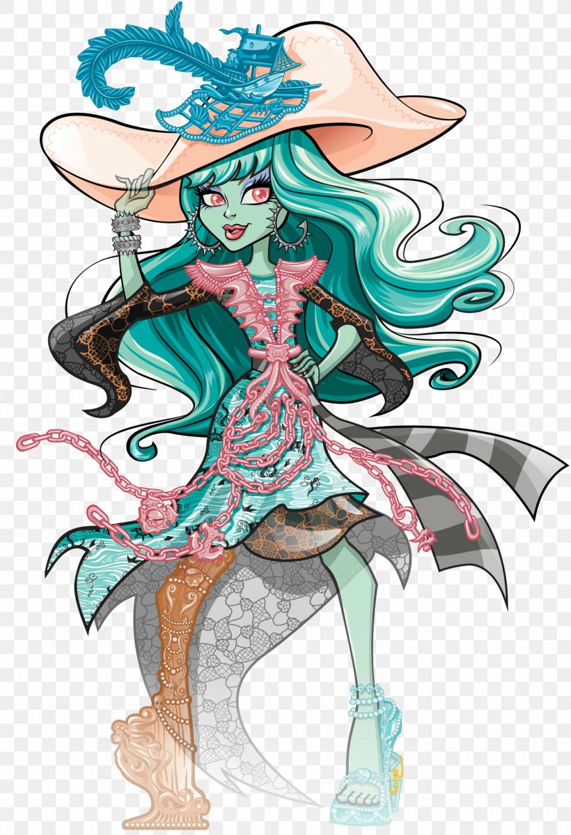 Vandala Doubloons Ghoul Monster High Sirena Von Boo Doll, PNG, 1280x1874px, Watercolor, Cartoon, Flower, Frame, Heart Download Free