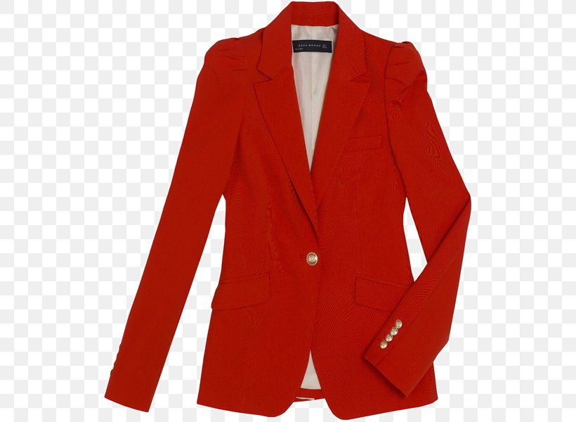 Blazer Jacket Zara Red Button, PNG, 526x600px, Blazer, Blouson, Button, Clothing, Formal Wear Download Free