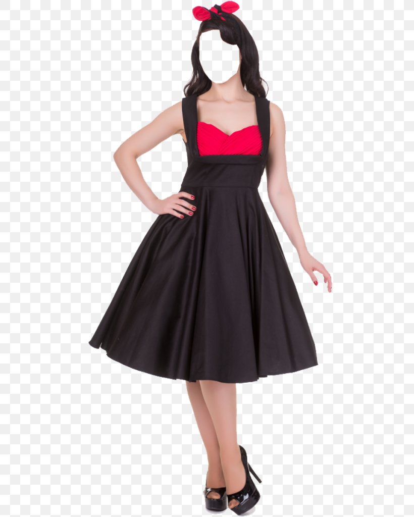 1950s Dress Polka Dot Vintage Clothing, PNG, 683x1024px, Dress, Black, Boat Neck, Bridal Party Dress, Clothing Download Free