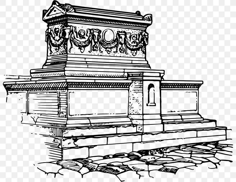 Sarcophagus Drawing Line Art Sketch, PNG, 800x634px, Sarcophagus, Architecture, Artwork, Ausmalbild, Black And White Download Free