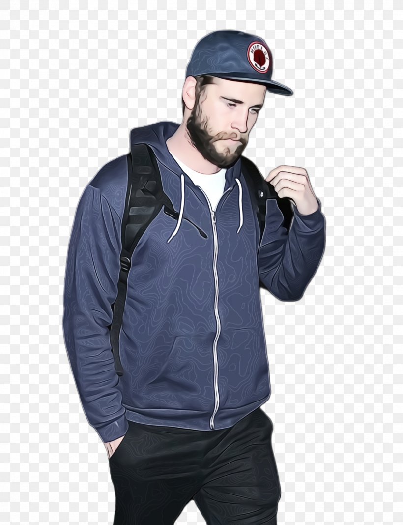 Hoodie T-shirt Jacket Sleeve, PNG, 1752x2280px, Watercolor, Blue, Cap, Clothing, Denim Download Free