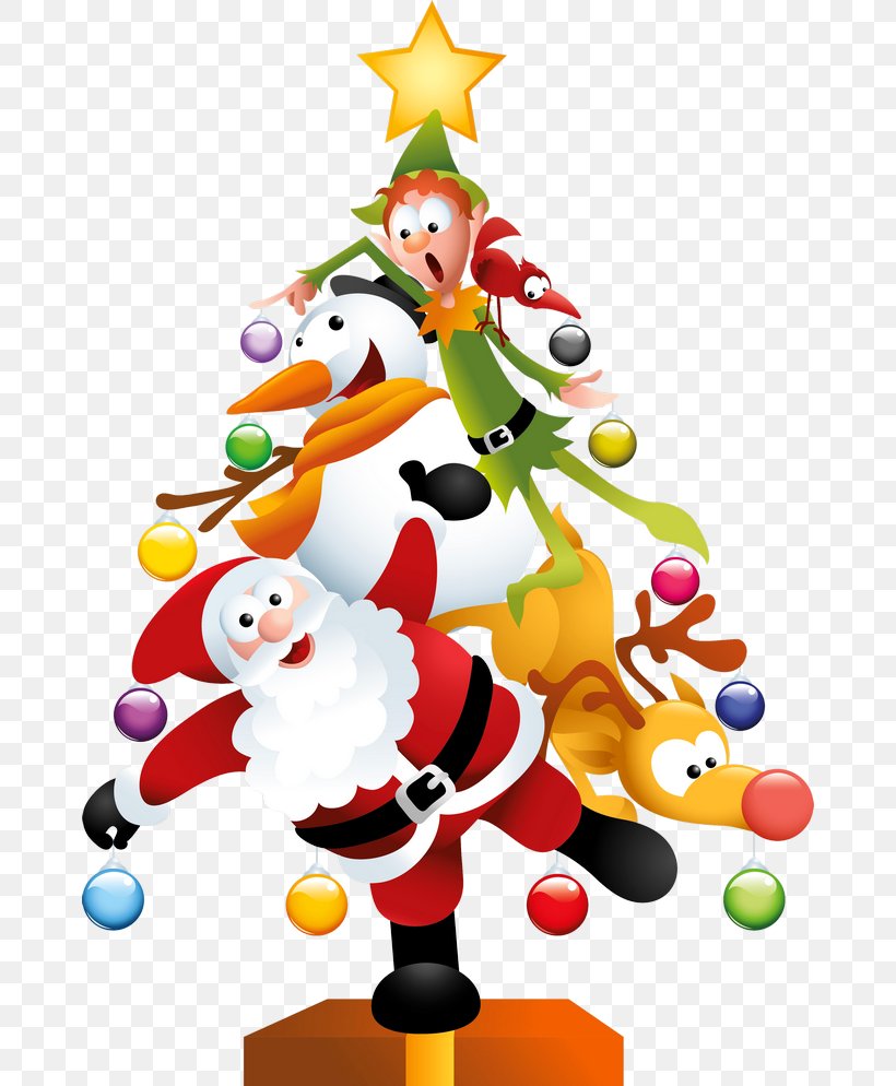 Santa Claus Christmas Tree Christmas Day Clip Art, PNG, 670x994px, Santa Claus, Art, Christmas, Christmas And Holiday Season, Christmas Card Download Free