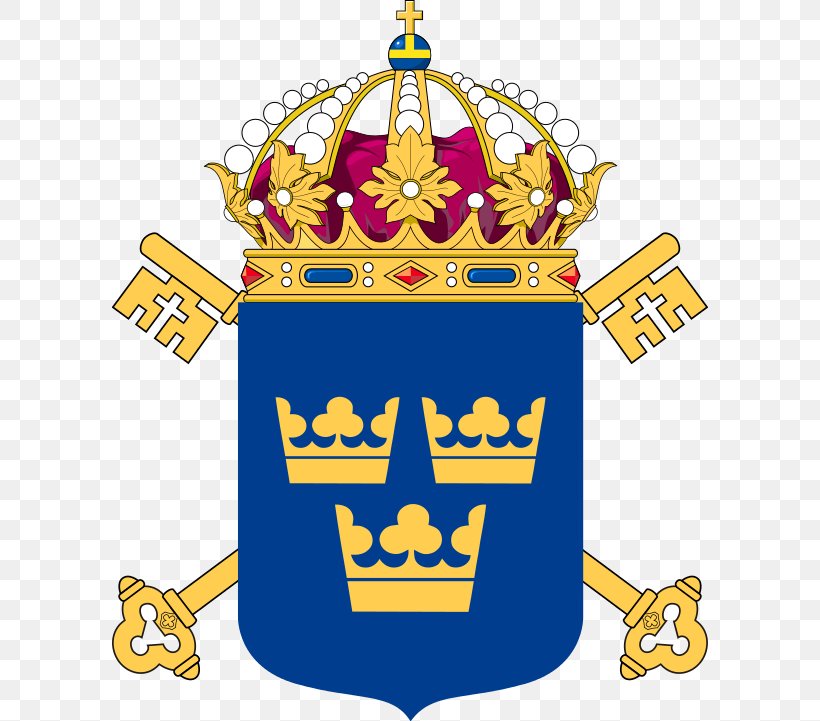 Coat Of Arms Of Sweden Three Crowns Swedish National Men's Ice Hockey Team Flag Of Sweden, PNG, 596x721px, Sweden, Area, Coat Of Arms, Coat Of Arms Of Sweden, Crest Download Free