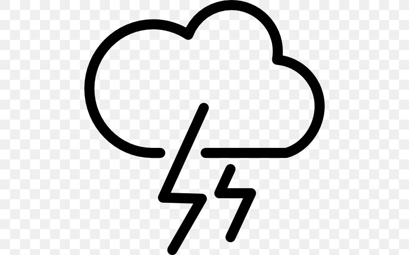 Weather Forecasting Thunderstorm Symbol, PNG, 512x512px, Weather, Area, Black And White, Climate, Cloud Download Free