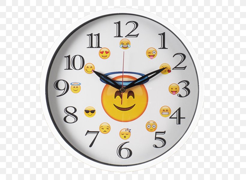 Clock Smiley Screen Printing Mechanism Emoji, PNG, 599x600px, Clock, Brit Milah, Emoji, Emoticon, Glass Download Free
