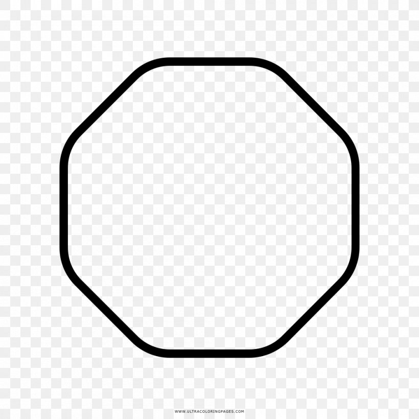 Octagon Drawing Coloring Book Angle, PNG, 1000x1000px, Octagon, Area, Ausmalbild, Auto Part, Black Download Free