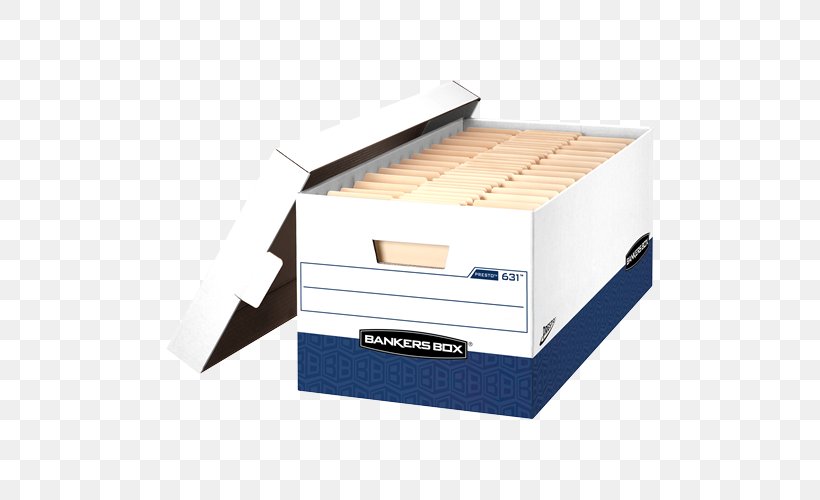 Bankers Box Heavy Duty Storage Boxes Letter Paper Bankers Box Presto Maximum Strength Storage Box, PNG, 500x500px, Box, Cardboard, Carton, Corrugated Fiberboard, File Folders Download Free