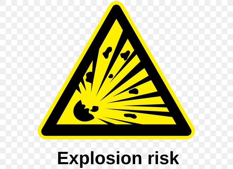 Explosion Warning Sign Clip Art, PNG, 561x595px, Explosion, Area, Brand, Hazard, Hazard Symbol Download Free