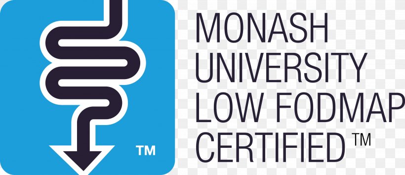 Monash University FODMAP Brand Logo, PNG, 3543x1531px, Monash University, Area, Blue, Brand, Certification Download Free