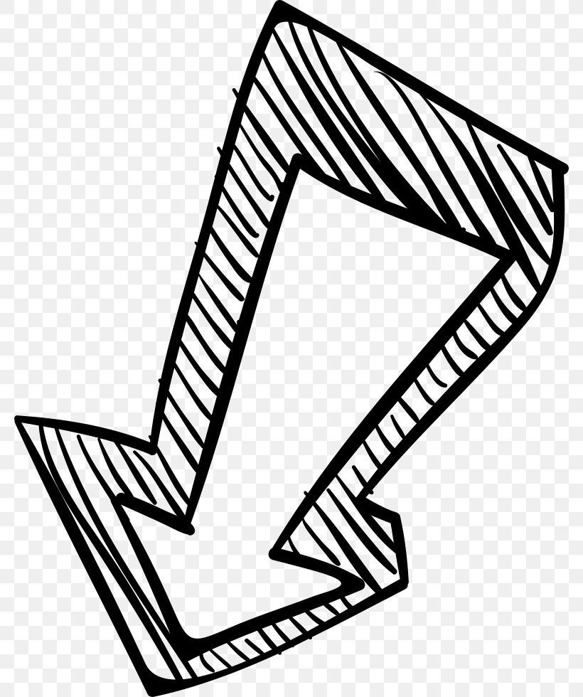 Arrow Clip Art, PNG, 780x980px, Drawing, Black, Black And White, Line Art, Monochrome Download Free