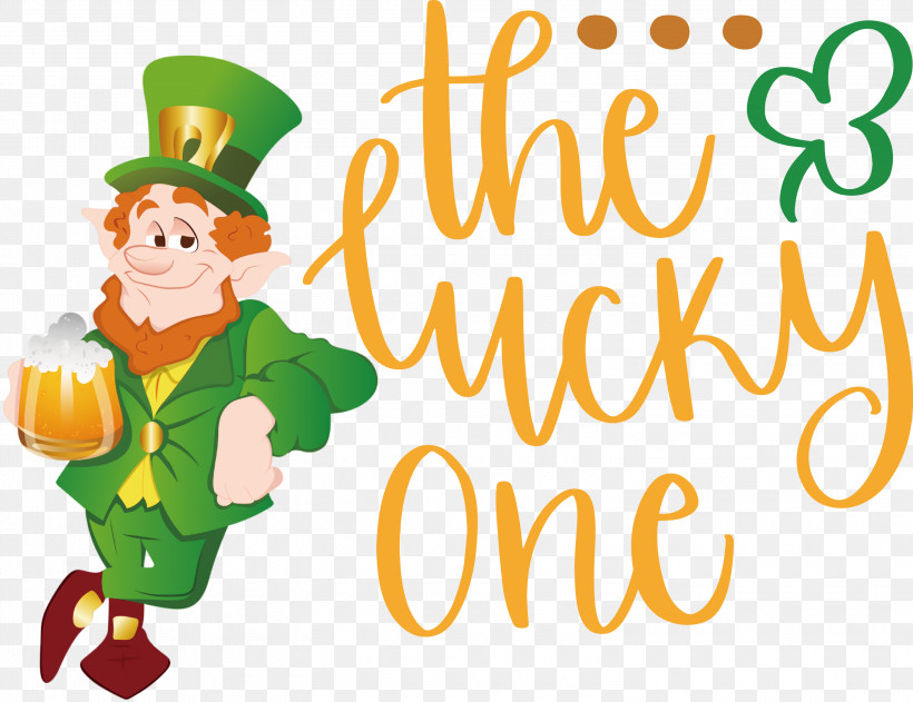 Lucky One Lucky St Patricks Day, PNG, 3000x2309px, Lucky One, Brewing, Cartoon, Leprechaun, Lucky Download Free