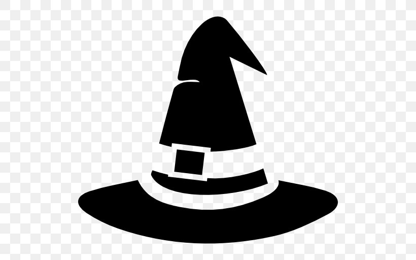 Witch Hat Witch Hat Clip Art, PNG, 512x512px, Hat, Artwork, Black And White, Cone, Halloween Download Free