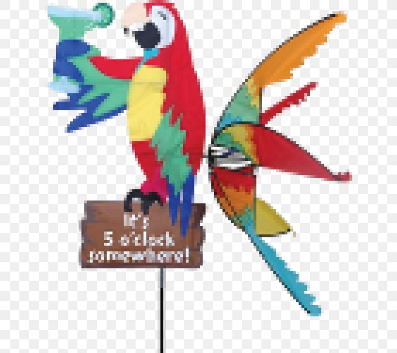 Great-billed Parrot It's Five O'Clock Somewhere Whirligig Garden, PNG, 728x728px, Parrot, Art, Backyard, Beak, Bird Download Free