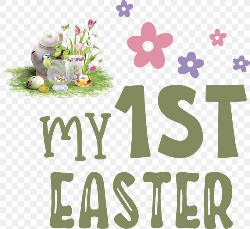 Happy Easter Day My 1st Easter, PNG, 3000x2748px, Happy Easter Day, Cut Flowers, Floral Design, Flower, Logo Download Free