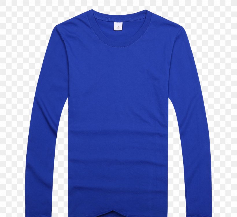 Long-sleeved T-shirt Neck, PNG, 1800x1656px, Tshirt, Active Shirt, Blue, Cobalt Blue, Electric Blue Download Free