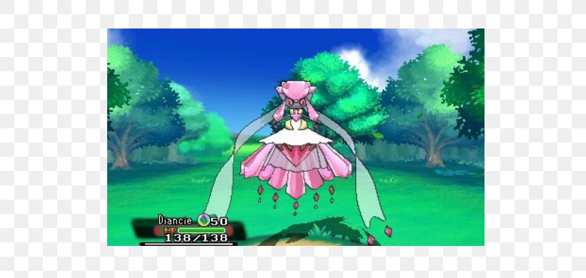 Pokémon Omega Ruby And Alpha Sapphire Pokémon Ruby And Sapphire Pokémon Adventures Diancie, PNG, 650x390px, Watercolor, Cartoon, Flower, Frame, Heart Download Free