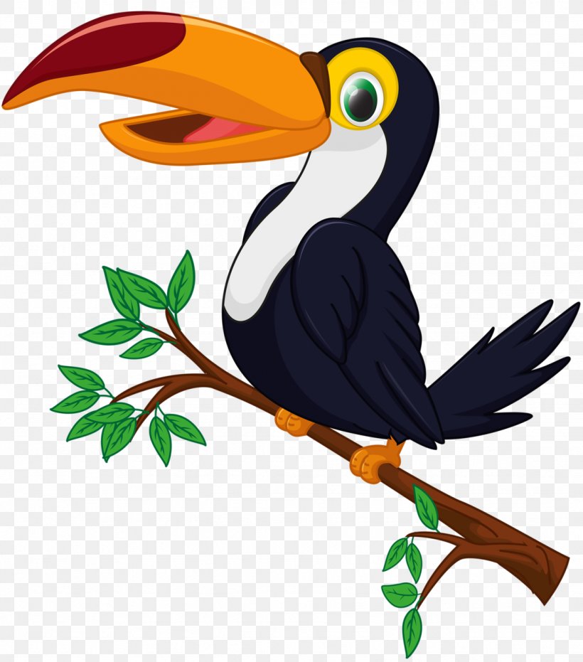 Vector Graphics Clip Art Bird Toucan Illustration, PNG, 1127x1280px, Bird, Beak, Branch, Cartoon, Coraciiformes Download Free