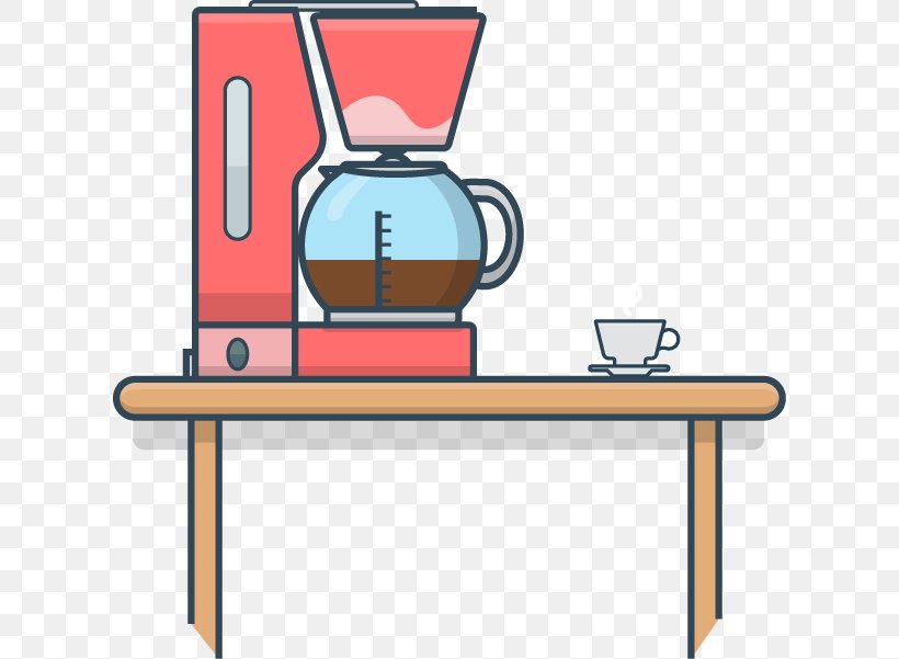Coffeemaker Cafe Clip Art, PNG, 614x601px, Coffee, Area, Cafe, Coffee Cup, Coffeemaker Download Free