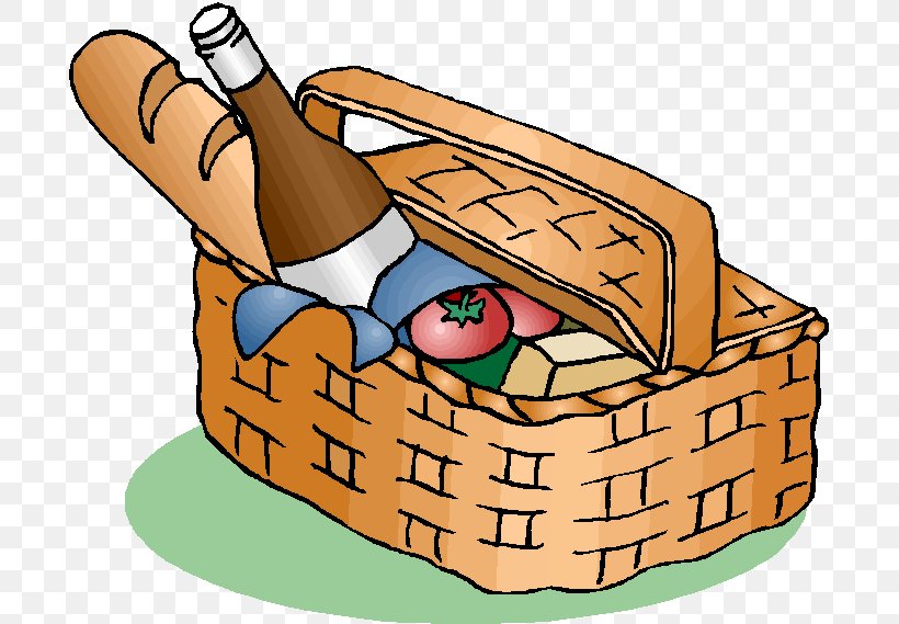 Picnic Baskets Clip Art, PNG, 695x569px, Picnic Baskets, Artwork, Basket, Blanket, Document Download Free