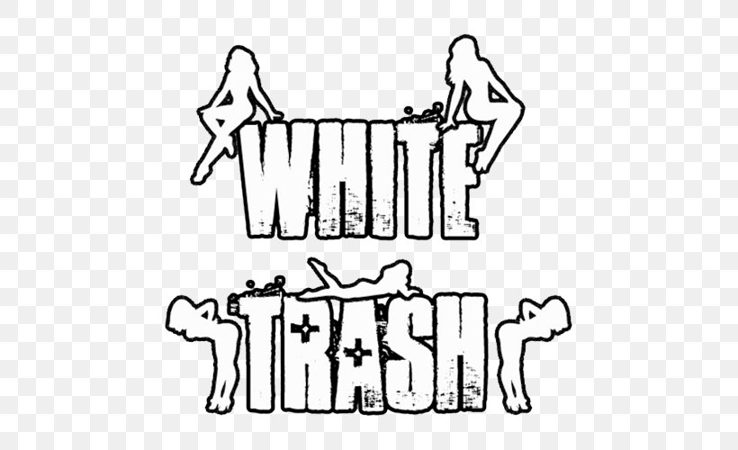 White Trash Waste Trailer Trash Clip Art, PNG, 500x500px, White Trash, Area, Art, Bin Bag, Black Download Free