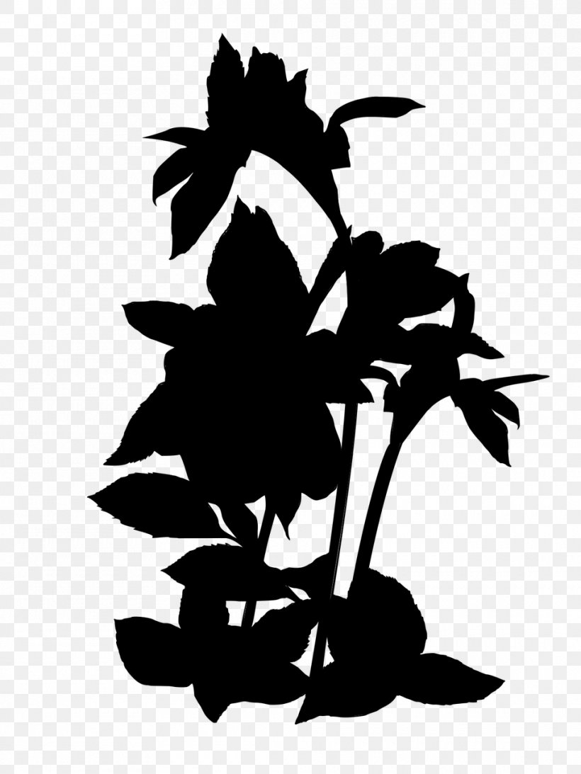 Clip Art Flower Plant Stem Leaf Silhouette, PNG, 960x1280px, Flower, Blackandwhite, Botany, Flowering Plant, Leaf Download Free
