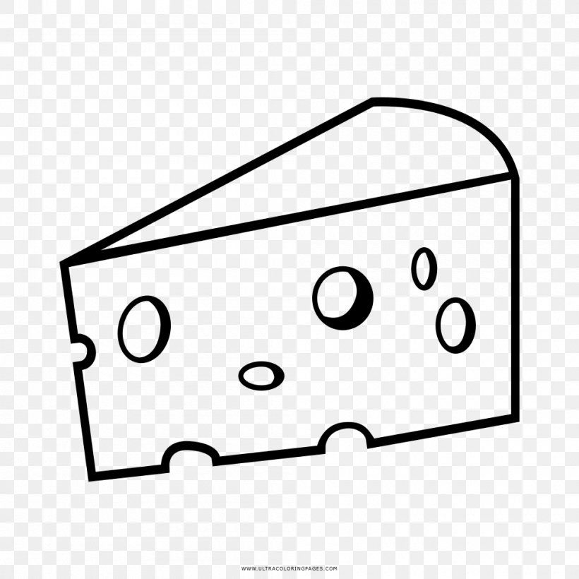 Coloring Book Cheese Drawing Food, PNG, 1000x1000px, Coloring Book, Area, Ausmalbild, Black, Black And White Download Free