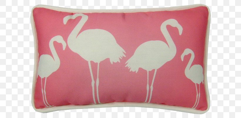 Flamingo Throw Pillow Bird Cushion, PNG, 640x400px, Flamingo, Bedding, Bird, Chair, Cushion Download Free