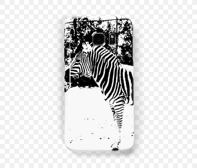 White Mobile Phone Accessories Zebra Font, PNG, 500x700px, White, Black, Black And White, Horse Like Mammal, Iphone Download Free