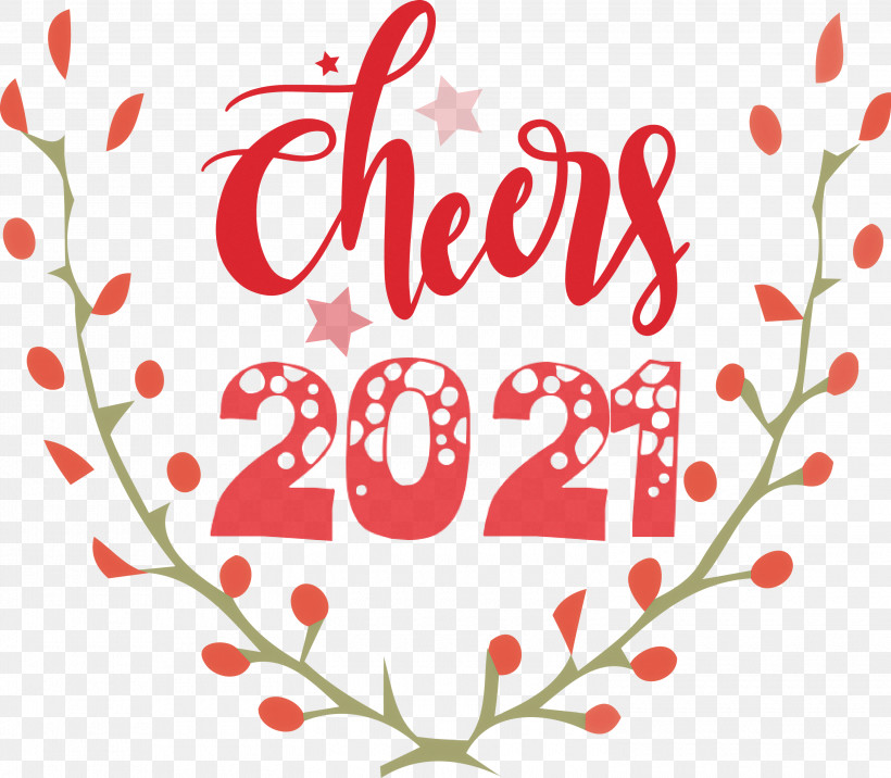Cheers 2021 New Year Cheers.2021 New Year, PNG, 3000x2622px, Cheers 2021 New Year, Floral Design, Free, Silhouette, Svgedit Download Free